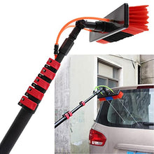 Niczu Extendable Outdoor Photovoltaic and Solar Panels Cleaner Tools, Water/Hose Pole Cleaning Brush Equipment, Window Glass Cleaning Pole Kit,9M/30FT