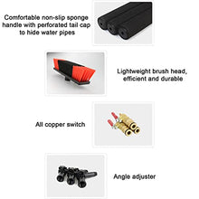 Niczu Window Glass Cleaning Pole Kit, Water/Hose Pole Cleaning Brush Equipment, Extendable Outdoor Cleaner Tools Photovoltaic and Solar Panels,9M/30FT