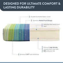 California Umbrella Dining Chair Cushion Set of 4 20 x 40 Seville Seaside