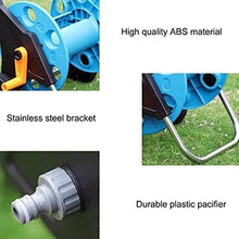 LXXW Hose Reel Cart Hose Reel Trolley, Portable Garden Hose Storage Rack with Rollers, Watering Hose Trolley For Garden Hoses