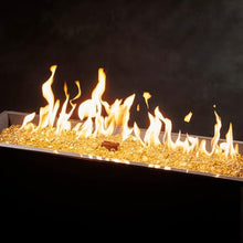 The Outdoor GreatRoom Company Linear Crystal Fire Plus Electronic Ignition Fire Pit Burner Kit (CFP1242DSILP), 12x42-Inches, Propane