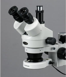 AmScope Digital Trinocular Stereo Zoom Microscope with Camera White