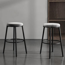 hezhuhe2258 Bar Chair Black Barstool Island Iron Chair Simple Household Without Backrest Bar Stool High(XXX-Large)