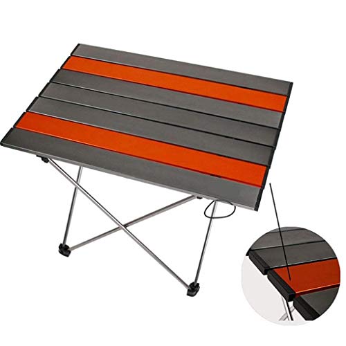 MVUYO Outdoor Folding Table, Folding Patio Side Table Outdoor Steel Coffee Table, Small Patio End Bistro Tables(56x40.5x40.5cm)