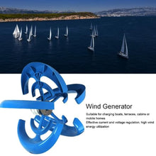 48V,HYZHANHONG 10000W Vertical Axis Wind Turbine Generator, 5 Blades Wind Turbine Kit 2M/S Wind Speed Starting Wind Power Generator for Home, Camping -Blue