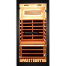 OUTEXER Sauna One Person Far Infrared Saunas Room Chilean Pine Wood 1050W
