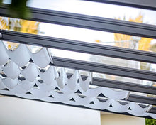 Palram Canopia Stockholm Patio Cover Roof Blinds 11 Ft. x 19 Ft. White