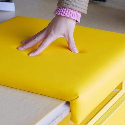 RENLXFI Soft Sponge Seat Pad Cushion 10 8 6 4 2 1 Pack, Square Outdoor Bleacher Cushions with Non Slip Backing, 5cm Thick Waterproof Stair Floor Cushions(6 Pack,26x26in/66x66cm)