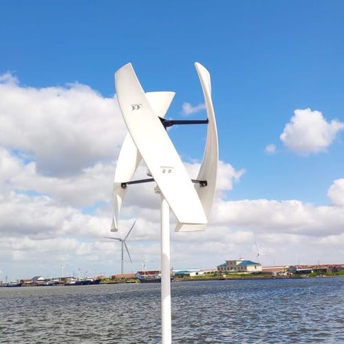 KK-GAL Wind Turbine Generator Combo Kit, 3-Blade Wind Power Generator, Wind Power Generator with Controller & Storage Battery, Low Wind Speed Wind Turbine, Telegraph Pole Included,5000w 48v 4m