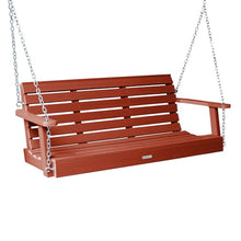Highwood Weatherly Porch Swing 5 Feet, Rustic Red