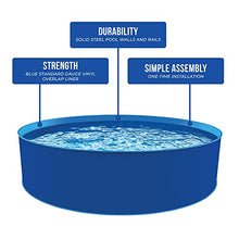 Blue Wave Cobalt Steel Wall Pool Package - 15-ft Round 48-in Deep Blue
