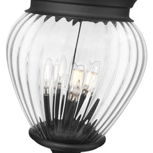 Z-Lite 5016PHBR-5009P120 Davina 4 Light 144" Tall Post Light - Black