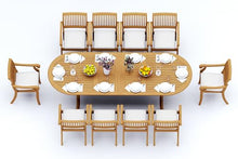 WholesaleTeakFurniture Grade-A Teak Wood 10 Seater Dining Set Teak