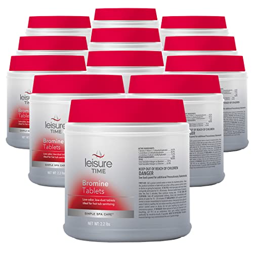 Leisure Time 45401-12 Bromine Tabs Hot Tub Chemical, 2.2 Pound 12-Pack
