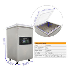BEILOCKERY 110V 900W Vertical Vacuum Packaging Machine Digital Display Stainless Steel 17.7 inch Sealing Length