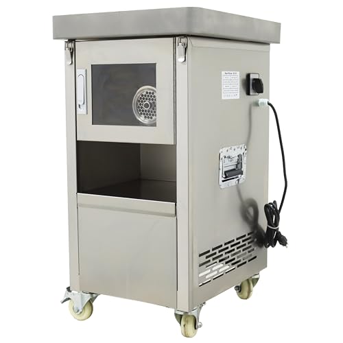LGXEnzhuo Commercial Electric Meat Grinder Q7-22 2200W 300KG/H Gray
