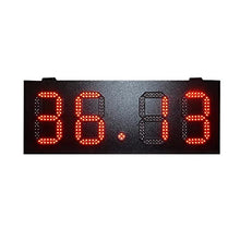 Interval Timer Outdoor Rain Proof Iron Box 8-inch Single Red LED Digital 88.88 LED Outdoor Gas Station Price Mark Gym Clock Timer (Color : 12 inch White Clock Size : 1) (15 inch Oil Price 1)
