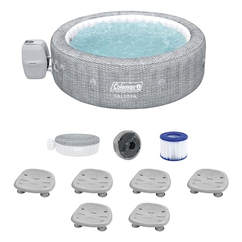 Coleman SaluSpa Sicily AirJet Hot Tub with 180 Jets Gray