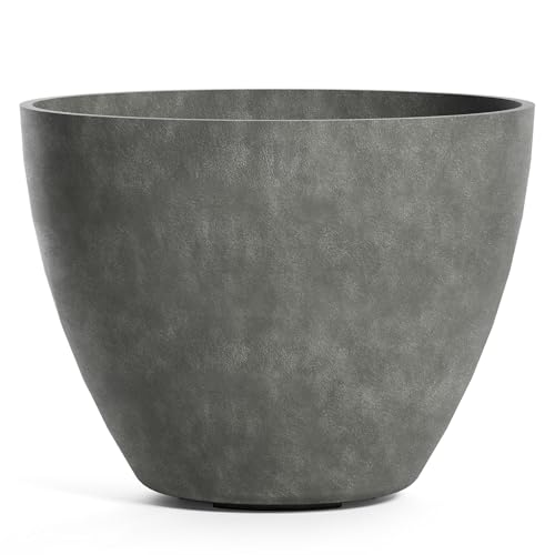 COSAPOTS Lupo Tapered Indoor/Outdoor Planter, 20x15in Grey Stone