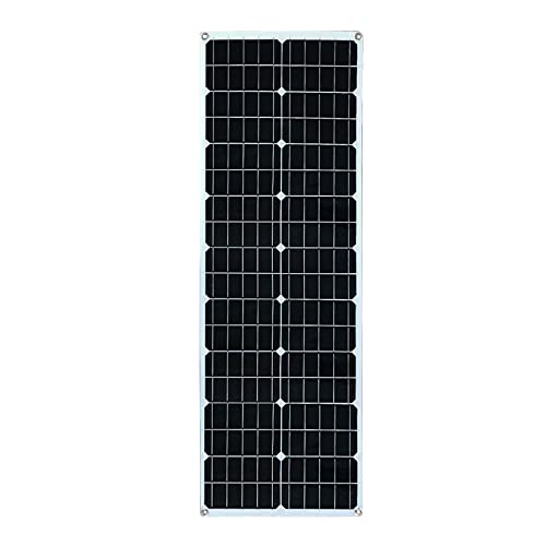 100W Solar Panel Kit Complete 12V Semi-Flexible Solar Panel Cell Charger for Car Boat Camping Battery Charger