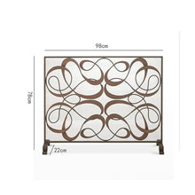 Fireplace Screen Fireplace Divider Screen Home Carved Iron European Style Fire Fence Fireplace Fire Screen (Color : A)