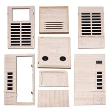 Brisca 1-Person Indoor Sauna Glass Door Bluetooth Natural