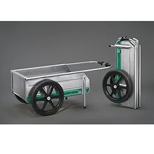 Tipke Manufacturing Company Foldit Do It All Aluminum Folding Cart, Green Stripe & 5800 Bicycle Hitch for Foldit Marine Utility Cart