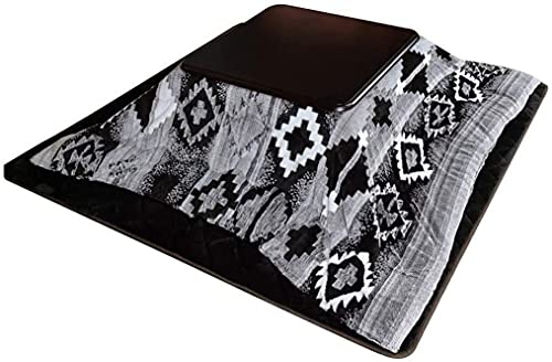 UMJIGF Heating Table Tatami kotatsu Table Japanese Folding Storage Tatami Coffee Thickening Stove Winter Oven with Heater and Blanket Table Four-Piece Set,