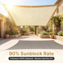 25 x 40 ft Beige Shade Cloth,UV Resistant Durable Mesh Tarp with Grommets
