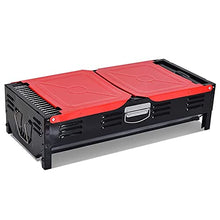 MNSSRN Portable Folding Outdoor BBQ Grill, Foldable Outdoor/Home/Camping Equipment with Detachable Grill/Grill Pan for 5-15 People