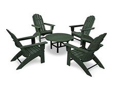 POLYWOOD Vineyard 5-Piece Oversized Adirondack Chair Conversation Set