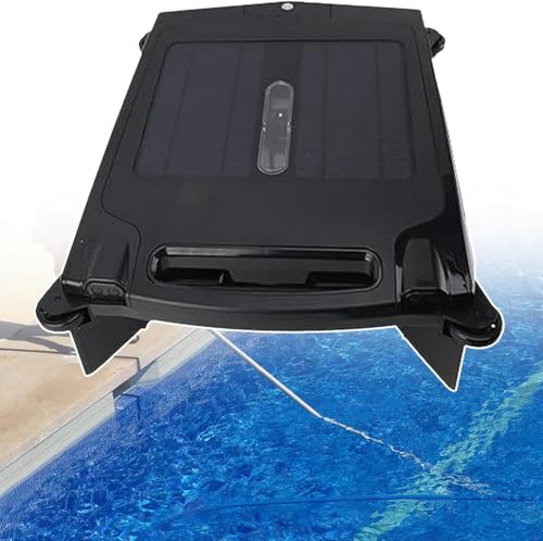 WZUOPG Pool Cleaning Robot Dual Solar Rechargeable Way, Wireless Robot Swimming Cleaner, Skimmer Pool Solo Robot Pool Skimmer