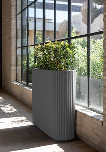 Veradek Demi Series Span Planter - Tall and Wide Outdoor Planter with Shelf