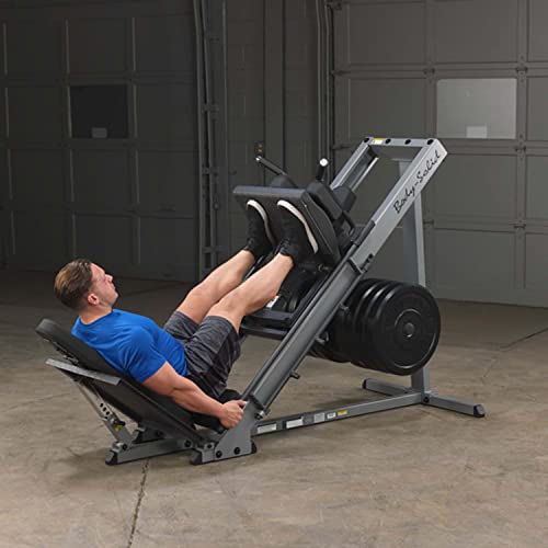Body-Solid Leg Press/Hack Squat Machine (GLPH1100) Silver/Black