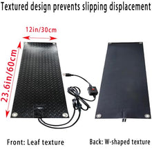 iumLeap Heated Snow Melting Mats, Outdoor Rubber, No-Slip Ice Melt with Power Cord, Electric Mats for Sidewalks, Decks & Doorways, 4 Pcs-10x30inch