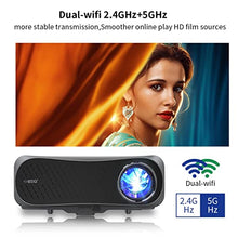 TEDILUVI Home Projector Led Theater Beamer System Full 1080p Native Resolution 10000:1 Contrast Ratio 900dab