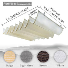 Retractable Wave Sun Shade Sail Awning, Flexible U-Shaped Canopy