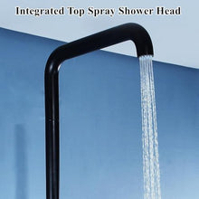 HUXUZYDY Freestanding Outdoor Shower, Stainless Steel Rainfall Shower with Adjustable Pressure for Garden, Backyard, Beach,