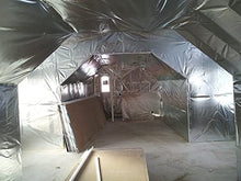 NASATECH Pure Aluminum Foil Radiant Barrier Sauna Grow Room Crawlspace Insulation Vapor Barrier Solid Heavy Duty Mylar Scrim Reinforced Aluminum 2000 sqft 24 inch Wide x 1000 ft Long