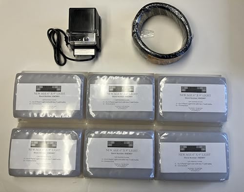 Kerr Lighting New Age (6.25" x 9.25") Paver 6 Light Kit with Transformer