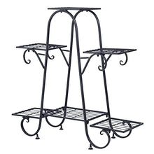 Plant standIndoor Outdoor Tier Plant Stand Black Metal Flower Pot Rack,