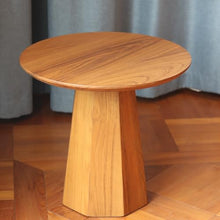 Chicken Couch End Table Wooden Sofa Side Table Solid Wood Small Round Table Coffee Table Balcony Living Room Corner Tables for Living Room