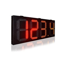 Interval Timer Outdoor Rain Proof Iron Box 8-inch Single Red LED Digital 88.88 LED Outdoor Gas Station Price Mark Gym Clock Timer (Color : 10 inch Indicator Size : 1) (15 Inch Oil Price 1)