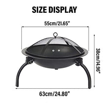Garden Fire Pit Outdoor Party BBQ Fire Pit with Stick Winter Heating Furnace Charcoal Fireplace Brazier Burning Stove BBQ Grill