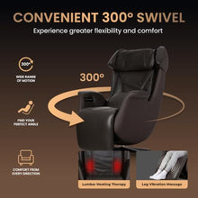 Osaki Milan 3D Recliner Relax Chair l Precision 3D Mechanism l Leg Vibration Massage l 300° Swivel l 3 Stages Zero Gravity l SL-Track System l Back Heating Therapy (Golden Chestnut)