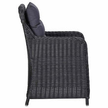 Molumvel 9 Piece Patio Dining Set, Acacia Wood Table & Rattan