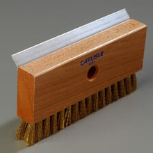 Carlisle Sparta Pizza Oven Brush with Scraper, Brass Wire Bristles, Stainless Steel Scraper, Brown, 8.5" x 4.25" x 1.5" (Pack of 12)