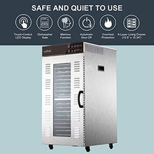 NutriChef Commercial Electric Food Dehydrator Stainless Steel
