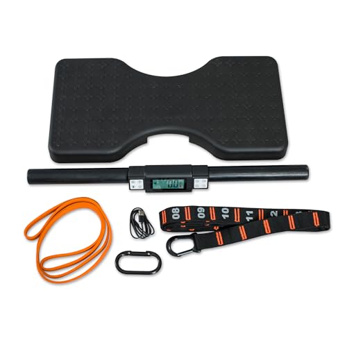 Dragon Door Isomax Isometric Training Equipment - Barbell with Digital Force Generation Meter - At Home Isometric Handgrip Workout Machine