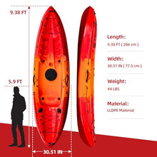 Garvee Fishing Kayaks 9.38FT Sit on Top Kayak for Adults with Paddle Sunset